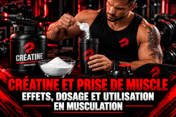 Créatine et développement musculaire – Effets de la créatine sur la force, les performances et la prise de muscle | Drachensang Academy France