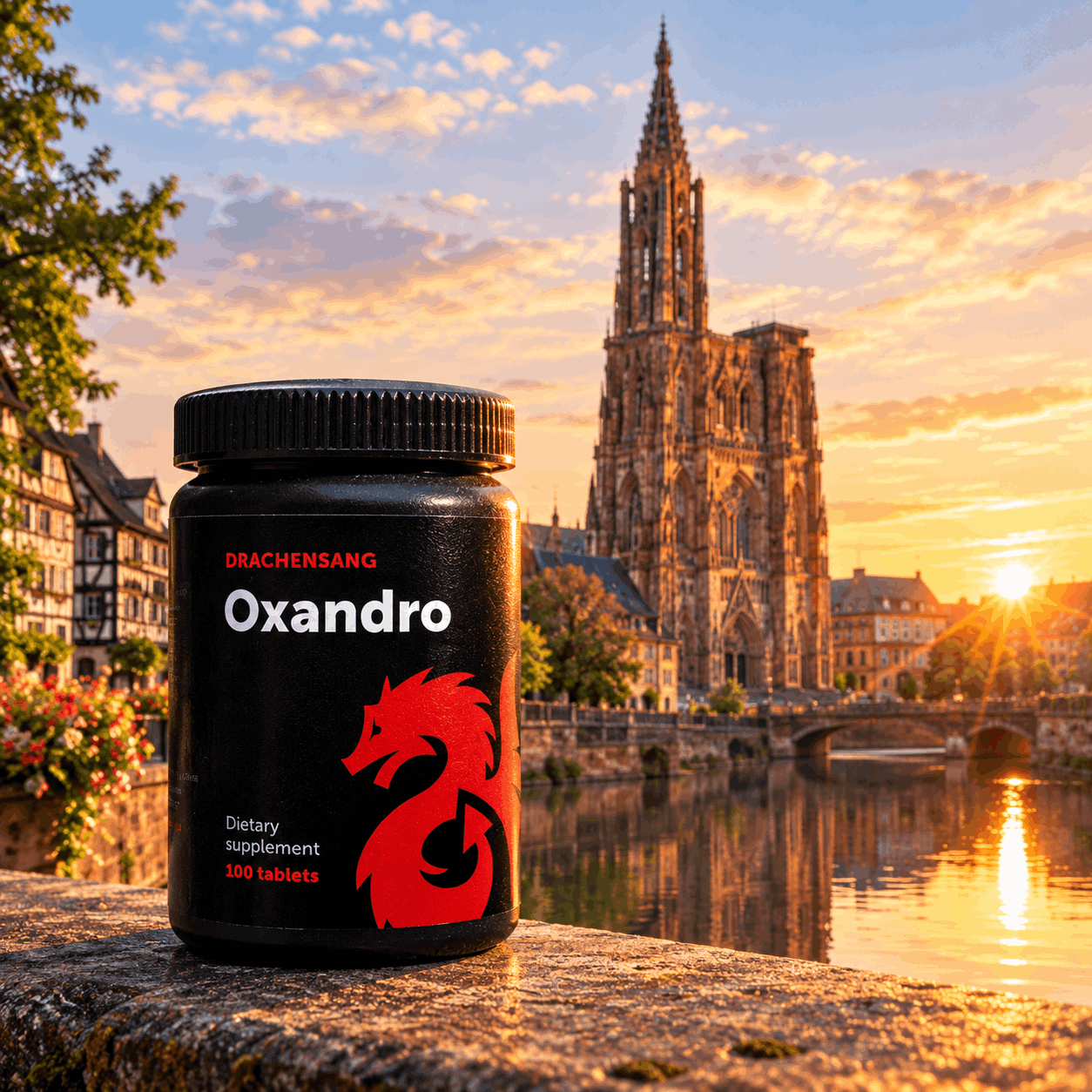 Oxandro de Drachensang devant la cathédrale de Strasbourg