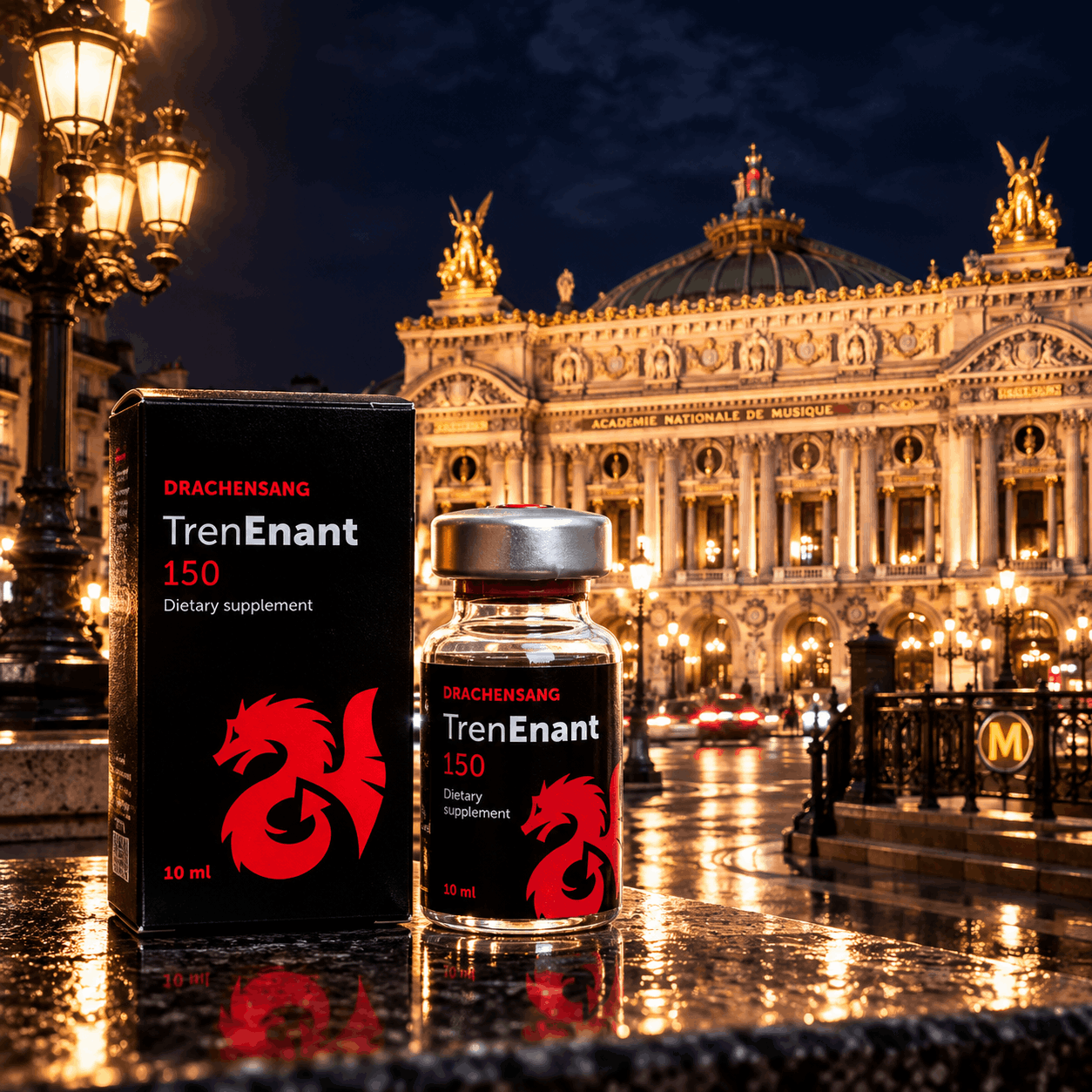 Tren Enant 150 de Drachensang devant l’Opéra Garnier à Paris