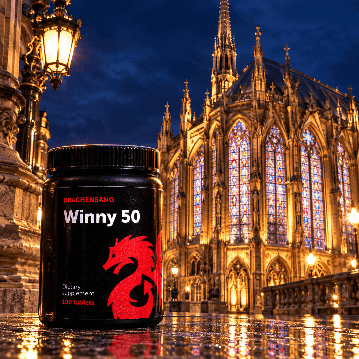 Winny 50 de Drachensang devant la Sainte-Chapelle à Paris